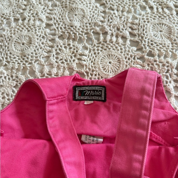 Vintage Pink Denim Overalls - Picture 3 of 4